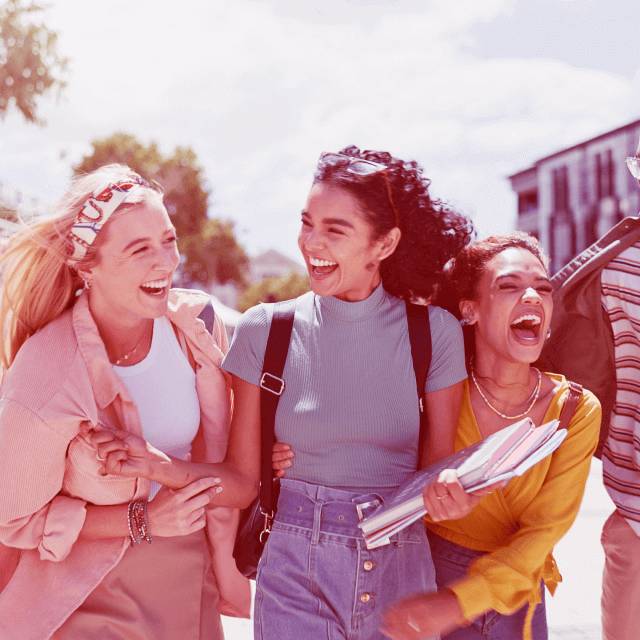 A diverse group of friends having a good time signifying commitment to driving targeted campaigns for DEI publishers and audiences